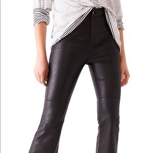 Free people Sasha crop faux leather pants